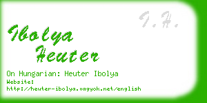 ibolya heuter business card